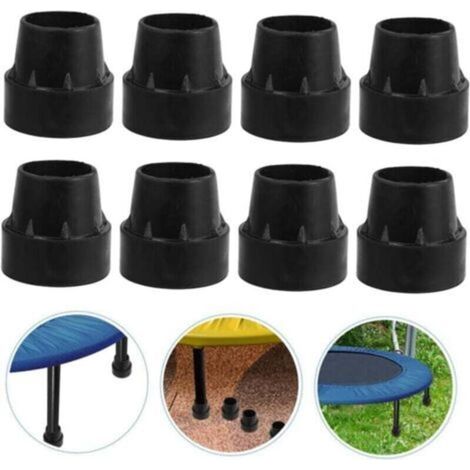 Ensemble de 8 patins de protection pour trampoline , accessoires, embouts de poteaux en caoutchouc, manchons en caoutchouc, réparation de trampoline, pieds de trampoline (1/4)