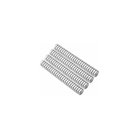 Petits aimants de réfrigérateur Multi-usages pour réfrigérateur, Science, Métiers - Aimant à Disque Rond Minuscule, Argent, 10MM (1/5)