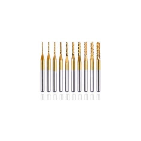 Fraise de Gravure CNC 3mm Fraise Titane Carbure pour Machine de Gravure PCB, Outil de Fraisage Précis (1/5)