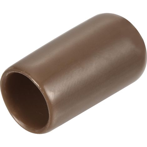 25pcs Embouts en Caoutchouc, 9.5 mm ID Vis Filetage Protecteur en PVC Embouts de Protection Flexible pour Tube Métallique, Câbles, Fils, Tige, Écrou et Cache Boulon, Brun (1/5)