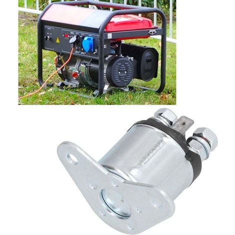 Relais de Démarreur, Relais de Solénoïde de Démarreur, Accessoire électrique Tondeuse Pièce de Rechange pour Générateur de Moteur 188F 190F, Démarreurs de Sports Motorisés (1/3)