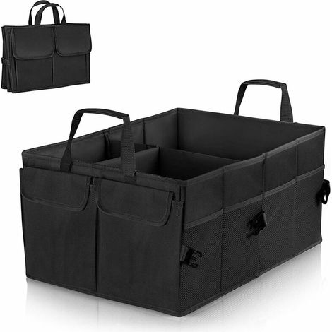 Car Trunk Organizer, Multi-Pocket Waterproof Foldable Car Trunk Storage Organizer Durable Car Storage Bag for Auto SUV Trunk (1/5)