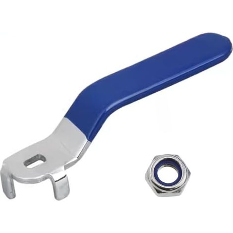 Ball Valve Handle, Metal Lever Stop Valve Handle, Replacement Quarter Turn Valve Handle for Garden, Kitchen, Bathroom (Length: 165mm) (1/5)