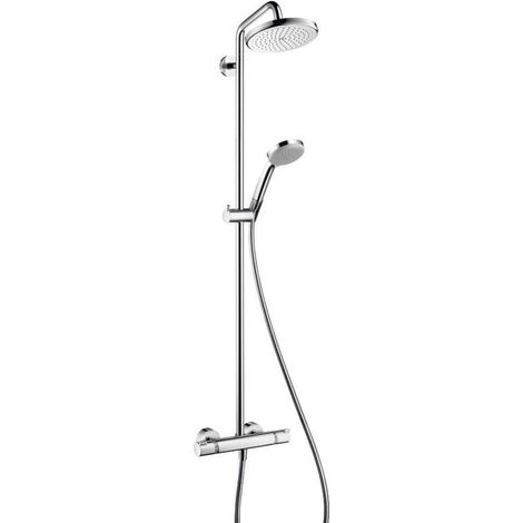 Tubo de ducha Croma 220 1jet con termostato, cromado, 27185000 (1/5)