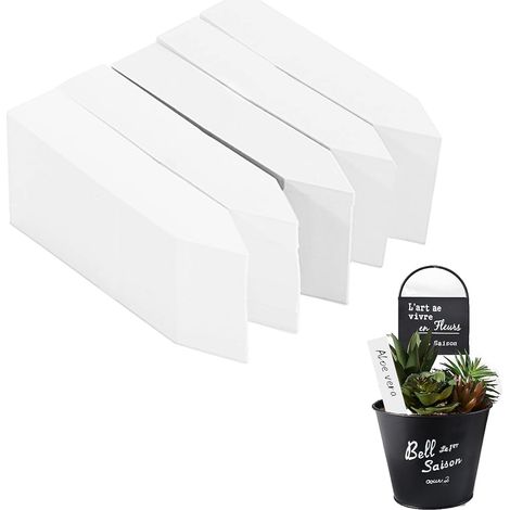 500 x Plastic Plant Labels, Plastic Garden Labels, Outdoor Garden Sign Labels for Herb Seeds 10 x 2 cm (1/5)