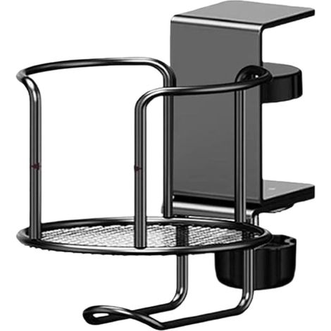 Portabicchieri generico in metallo, portabicchieri con clip anti-rovesciamento 2 in 1  Portabicchieri da caffè - Per sedia, divano, auto, barca, aula, bagno