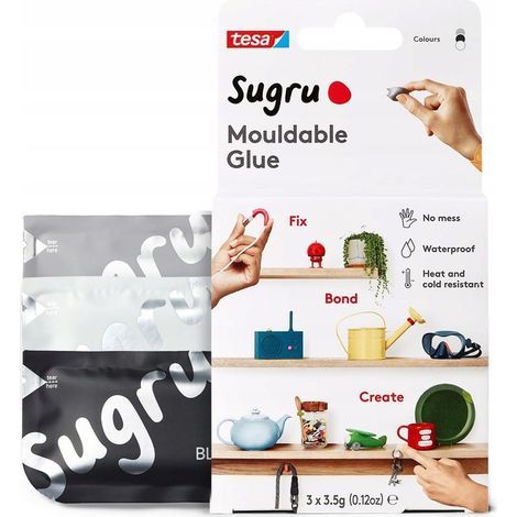 057892 tesa Sugru 3 BK/WT/GY