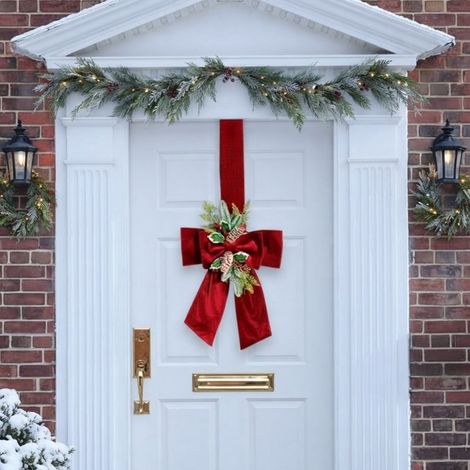 Luxurious Christmas Over The Door Bow (1/2)