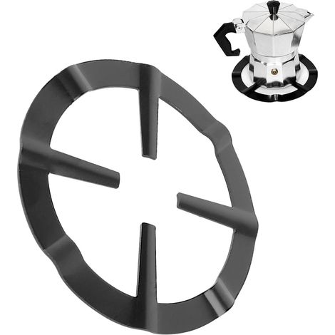 Anneau de wok en fonte, manique noir moka, brûleur rond de cuisinière à gaz, support à grille pour cuisine (1/5)