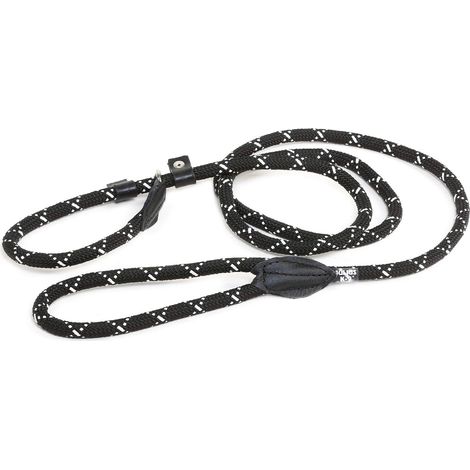 Julius-K9 Guinzaglio IDC Retriever con collare, 12 mm x 2 m, nero fluorescente (1/4)