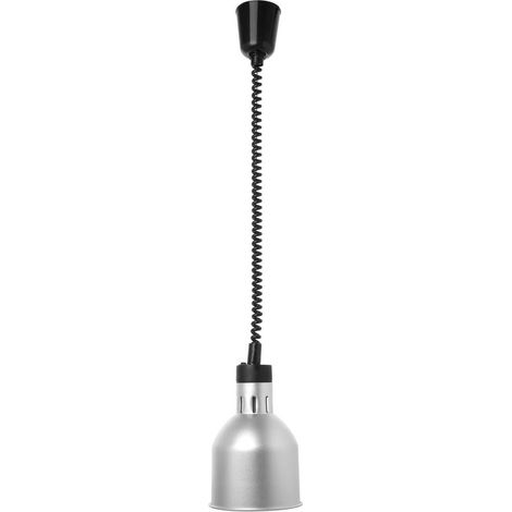 Lampe Chauffante Suspendue, Réglable en hauteur, Argent (1/5)