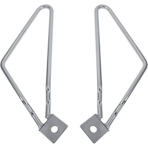 Motorrad-Seitentaschen-Schutzhalterung zur Modifizierung, 2x Motorrad-Satteltaschen-Montagehalterungen, passend für XL883 / 1200 HD1450 / 1584 (Silber) (1/5)