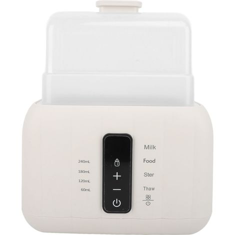 Chauffe-biberons rapide multifonction réchauffe-lait double 72h maintien chaleur contrôle précis température arrêt auto PP 200W (1/5)