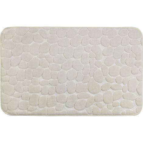 Tapis de salle de bain à mémoire de forme PEBBLES (1/2)