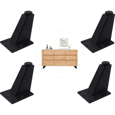 Ensemble de pieds de meubles réglables, comprenant des pieds de cuisine, des pieds de table TV et des pieds de bar, en alliage d'aluminium. (1/5)