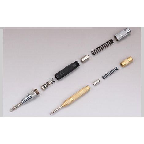 Lot de 2 forets à métaux à ressort réglables avec poinçon automatique ultra-résistant (1/5)