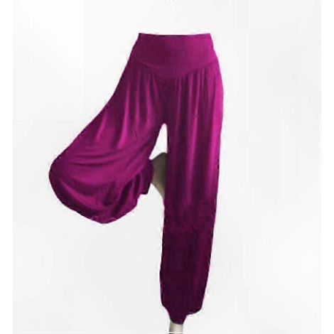 Locker sitzende Damen-Haremshose, entspannter Bund, ideal für Tanz, Yoga, Bohème- und Zigeunerstil, fließender Schnitt, bequem, vielseitig einsetzbar, lässiger Stil, feminines Kleidungsstück, praktisc (1/5)