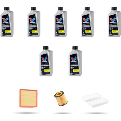 Kit tagliando 3 FILTRI e 7L OLIO compatibile con Bmw serie 7 (F01, F02) 740i 235kw dal 2012 (1/5)