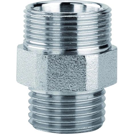 RACCORDO DIRITTO MASCHIO IN OTTONE CROMATO 3/8" M 24X19   ARTECLIMA S.R.L.