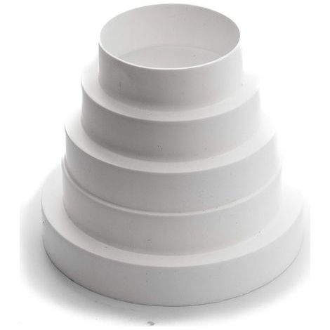 Réducteur de conduit en plastique en ligne 80 100 120 125 150 mm – Augmenteur – Connecteur – Adaptateur universel – Réducteur de tuyau HVAC PVC ABS plastique 80 – 150 mm – Lot de (1) (1/5)