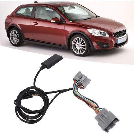 Module Bluetooth pour voiture, adaptateur audio sans fil, câble audio AUX pour Volvo C30 C70 S40 S60 V70 XC90 (1/5)