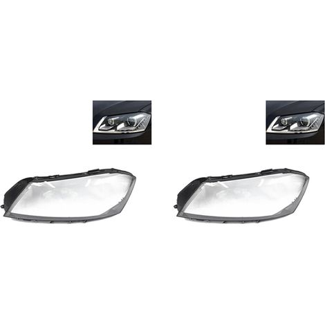 2X Copertura lente faro anteriore auto, alloggiamento paralume per B7 2011 2012 2013 2014 2015 Sinistro