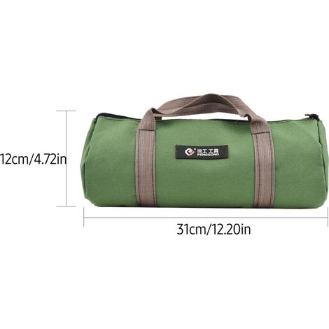 Pengggong Tool Storage Pocket Sac à Outils à Glissière de avec Points épais pour les électriciens et les Menuisiers Green Small Sac Outils pour Fournitures Quotidiennes (168-3 s) (1/5)