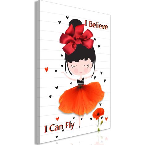 Quadro - I Believe I Can Fly (1 Part) Vertical - 60x90 (1/4)