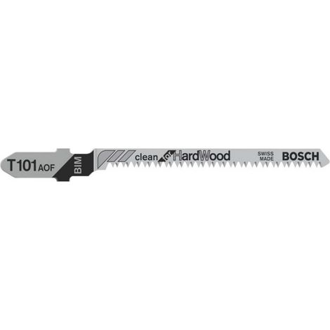 Bosch Accessories 2608634233 Lama per seghetto alternativo T 101 AOF - Clean for Hard Wood 5 pz.