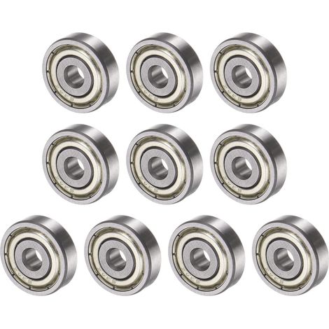 10PCS 624ZZ 4x13x5mm Billes Roulements x Carbone Acier pour Machines et Outils,Roulement à Bille à Gorge Profonde [Double Scellé] (1/5)