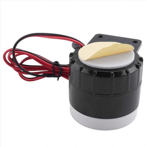 Dauersummer 120 dB, 12 V Gleichstrom, schwarz und rot, Hochleistungs-Piezo-Summer (1/5)