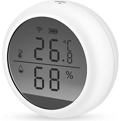 WLAN-Thermometer und Hygrometer für den Innenbereich, Fernsteuerung per App, USB/AAA-Anschluss, HD-LCD-Display, kompatibel mit Alexa/Google Assistant und Tuya (1/5)