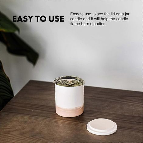 Couvercles pour bougies parfumées, cadeaux pour femmes, argentés, 7,8 cm (1/5)