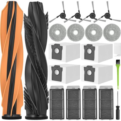 L40s Pro Ultra Accessori per Dreame X50 Ultra Completo / L40s Pro Ultra / L50 Pro Ultra Ricambi X50 2 Spazzole Principale 4 Sacchetti Polvere 4 Panni 4 Filtri 4 Spazzole Laterali