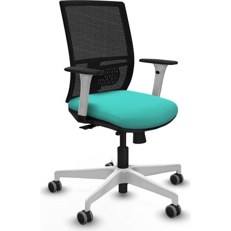 Chaise de bureau piqueras y crespo Yunquera blanc support lombaire (1/2)