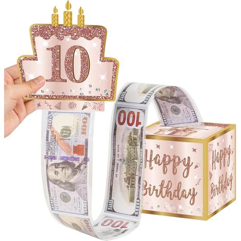Boîte Cadeau Surprise Avec Tirelire Inclus Autocollants Numériques Diy Idée Cadeau Pour Proches Enfants Amoureux Anniversaire