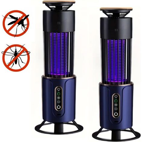 Attrape Moustiques en 1 Rechargeable USB Installation Flexible Suspendu et À Plat Veilleuse Couleurs Pour Intérieur Extérieur 2 pièces