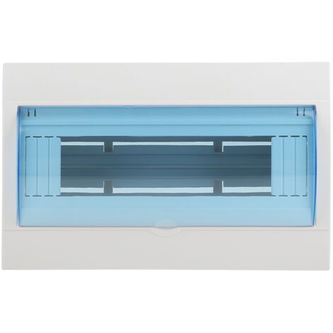 Boîtier de protection de distribution en plastique (1 pièce) pour disjoncteur 9-12 voies, installation murale intérieure. (1/5)