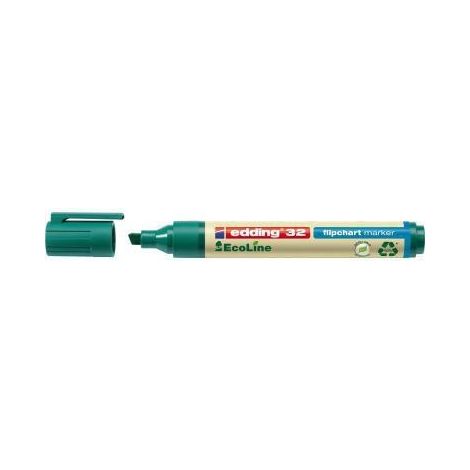 edding Flipchartmarker 32 EcoLine 4-32004 1-5mm Keilspitze grün (1/2)