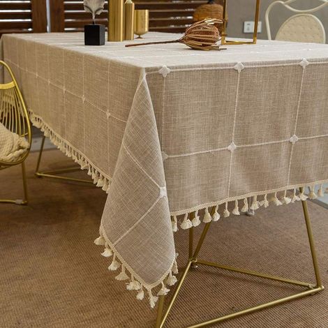 Rechteckige Außendecke, Anti-Tache-Nappe, waschbares Gewebe, na