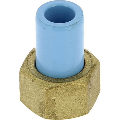 Douille raccordement PVC bleu air comprimé Ø16 femelle 15-21
