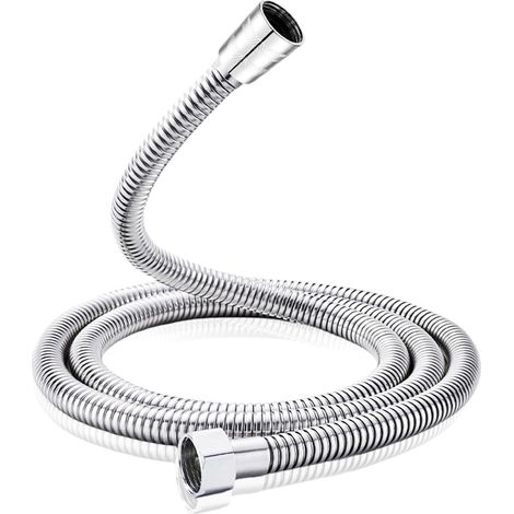 Manguera de repuesto de acero inoxidable, compatible con varios cabezales de ducha, pieza de repuesto universal. (1,5 metros, 1 unidad, color plata)
