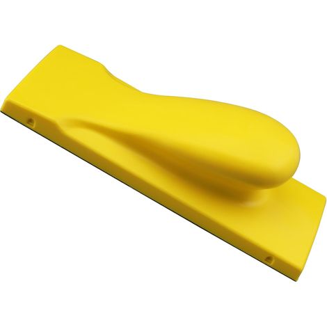 Bloc de ponçage manuel, rectangulaire 198x70mm, Version en cuir pour les tampons de papier de verre autocollants, idéal pour le travail du bois, la restauration, et les outils (1/5)