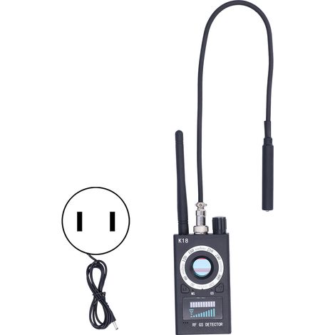 Détecteur de caméras sensibles, GPS, signal RF, détecteur de micros espions, avertisseur sonore et vibreur, prise 100-240 VUS (1/5)