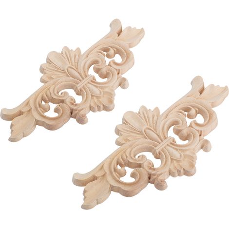 pièces Applique longue sculptée en forme de fleur, décoration de meubles (1 : 167,5 cm) (1/5)