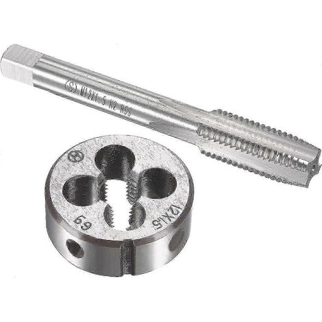 Jeu de tarauds et filières métriques M12 x 1,5 mm, taraud machine HSS (1/5)