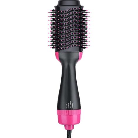 Brosse à cheveux de voyage, brosse chauffante ionique en céramique tourmaline 3/4 pouce à double tension (1/5)