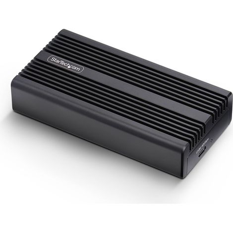StarTech.com USB4 M.2 NVMe Gehäuse, 40Gbps, Externes USB-C / Thunderbolt NVMe SSD Gehäuse, Aluminium-Kühlkörpergehäuse, B+M / M-Key M2 Festplattengehäuse (1/4)