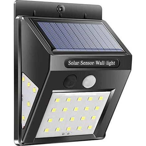 Luce solare a LED per esterni da garage, 1200 mAh, con sensore PIR, 20 LED SMD 2835 COB, illuminazione per portico (1/4)