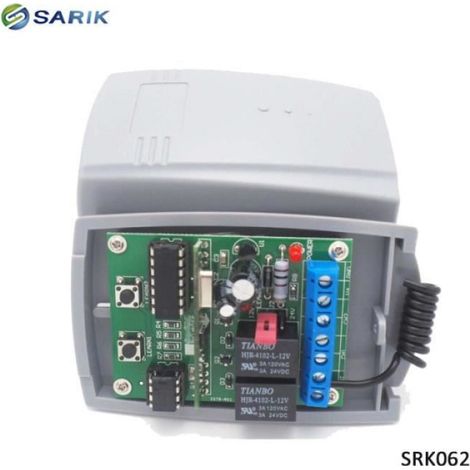 Récepteur RF 2 Canaux 433,92 MHz 12 V–24 V Compatible Code Roulant Pour Portes De Garage Avec Télécommande 1 Pièce (1/4)